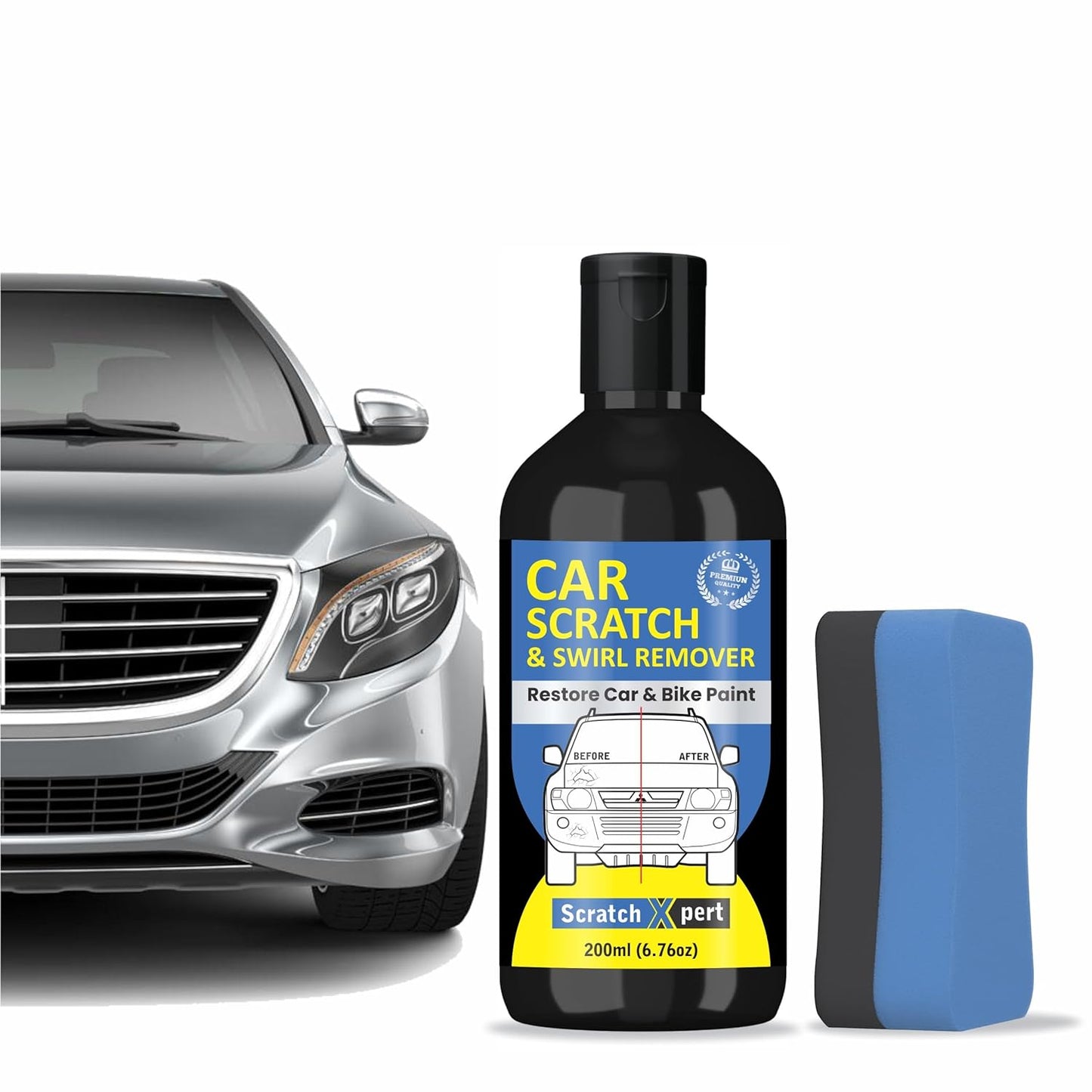 ScratchXpert Car Scratch Removal Cream - Restores Your Car Shine Instantly (Pack of 2)