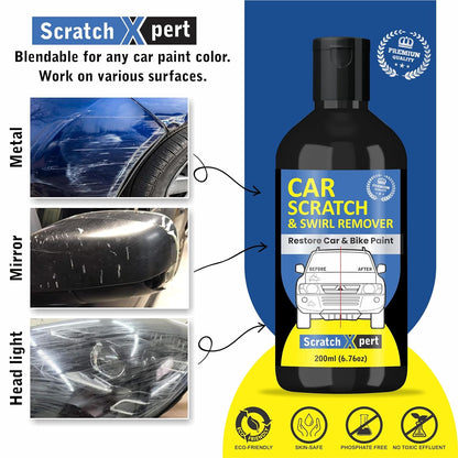 ScratchXpert Car Scratch Removal Cream - Restores Your Car Shine Instantly (Pack of 2)